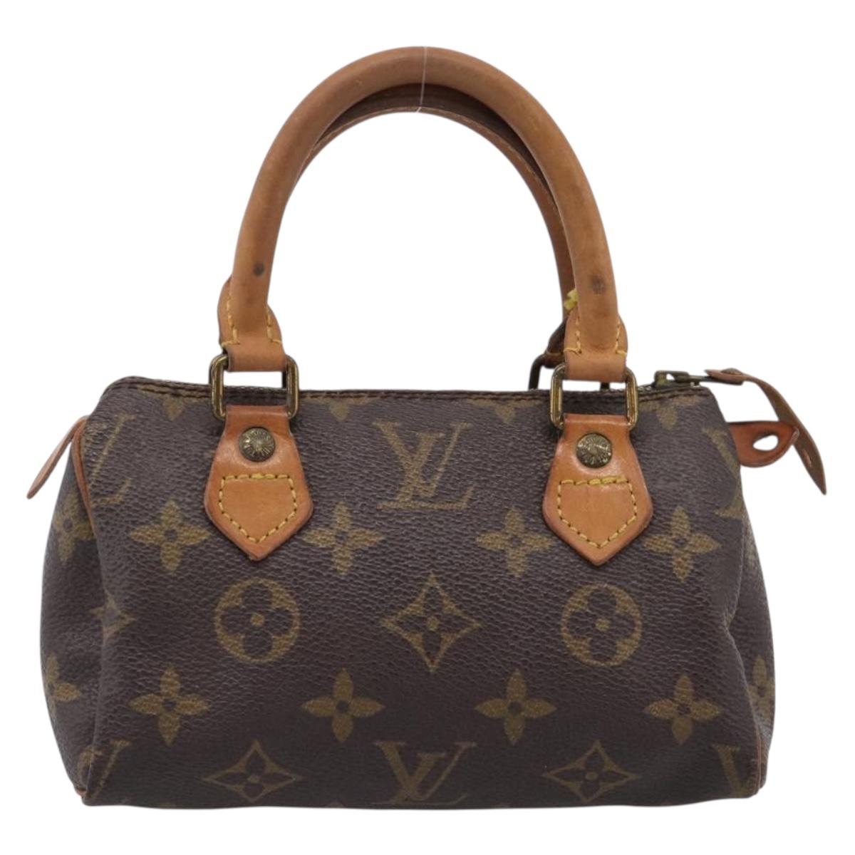 LOUIS VUITTON Monogram Mini Speedy Hand Bag M41534 LV Auth 207697