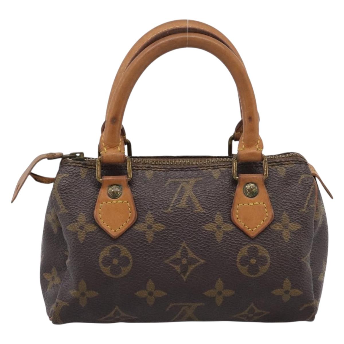 LOUIS VUITTON Monogram Mini Speedy Hand Bag M41534 LV Auth 207697