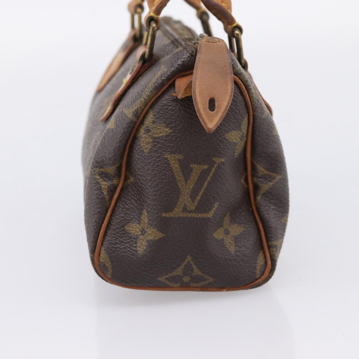 LOUIS VUITTON Monogram Mini Speedy Hand Bag M41534 LV Auth 207697