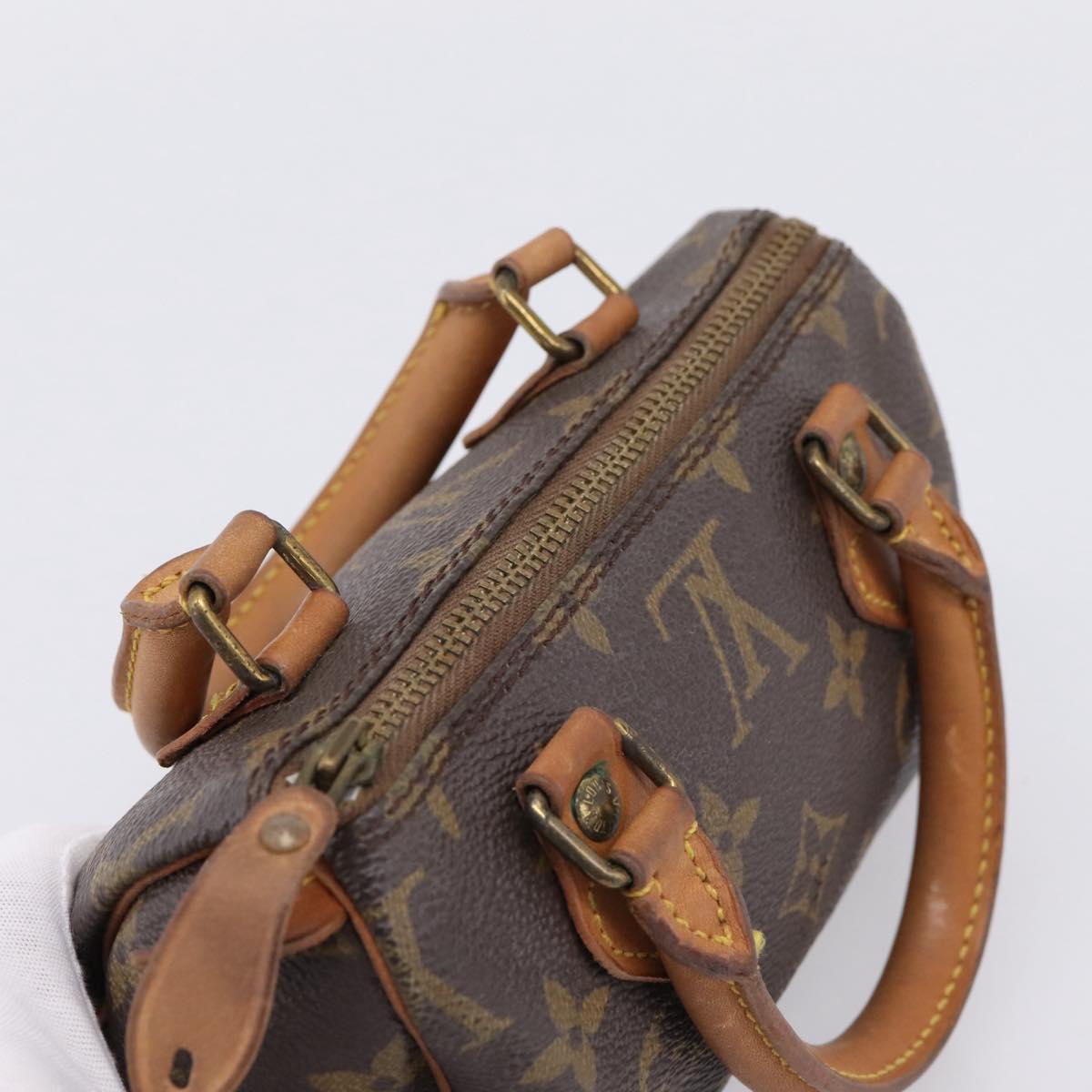 LOUIS VUITTON Monogram Mini Speedy Hand Bag M41534 LV Auth 207697
