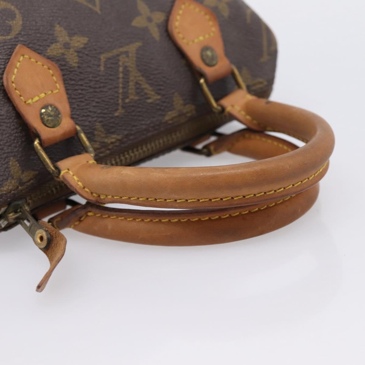 LOUIS VUITTON Monogram Mini Speedy Hand Bag M41534 LV Auth 207697