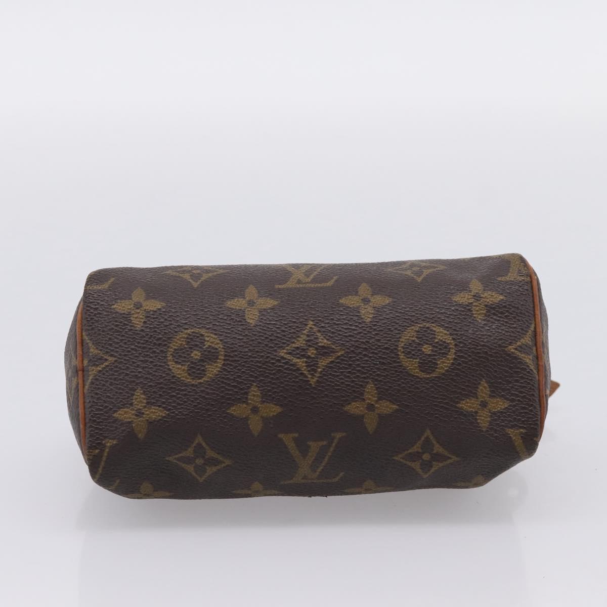 LOUIS VUITTON Monogram Mini Speedy Hand Bag M41534 LV Auth 207697