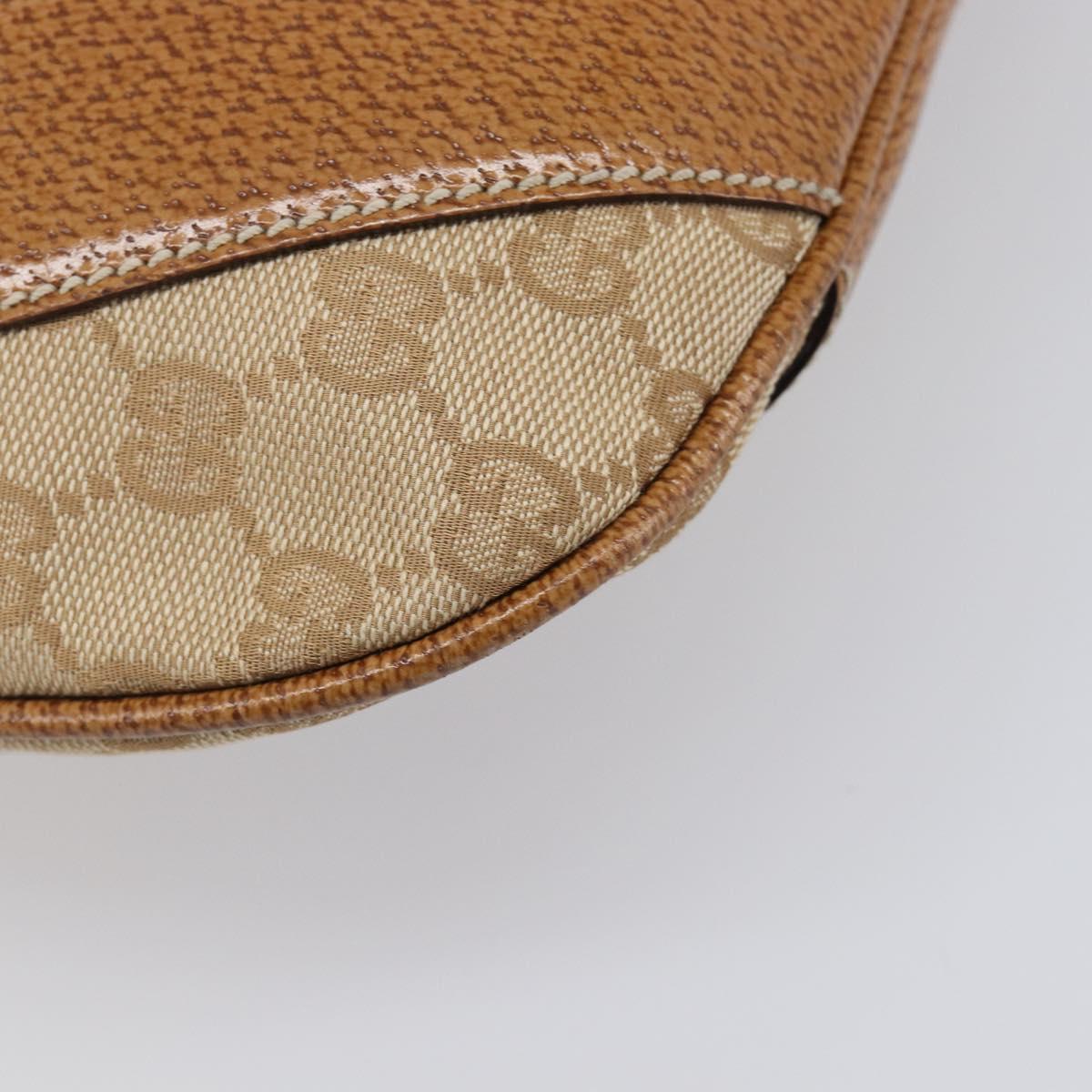 LOUIS VUITTON GG Canvas Shoulder Bag Beige Silver 124357 LV Auth 207700A