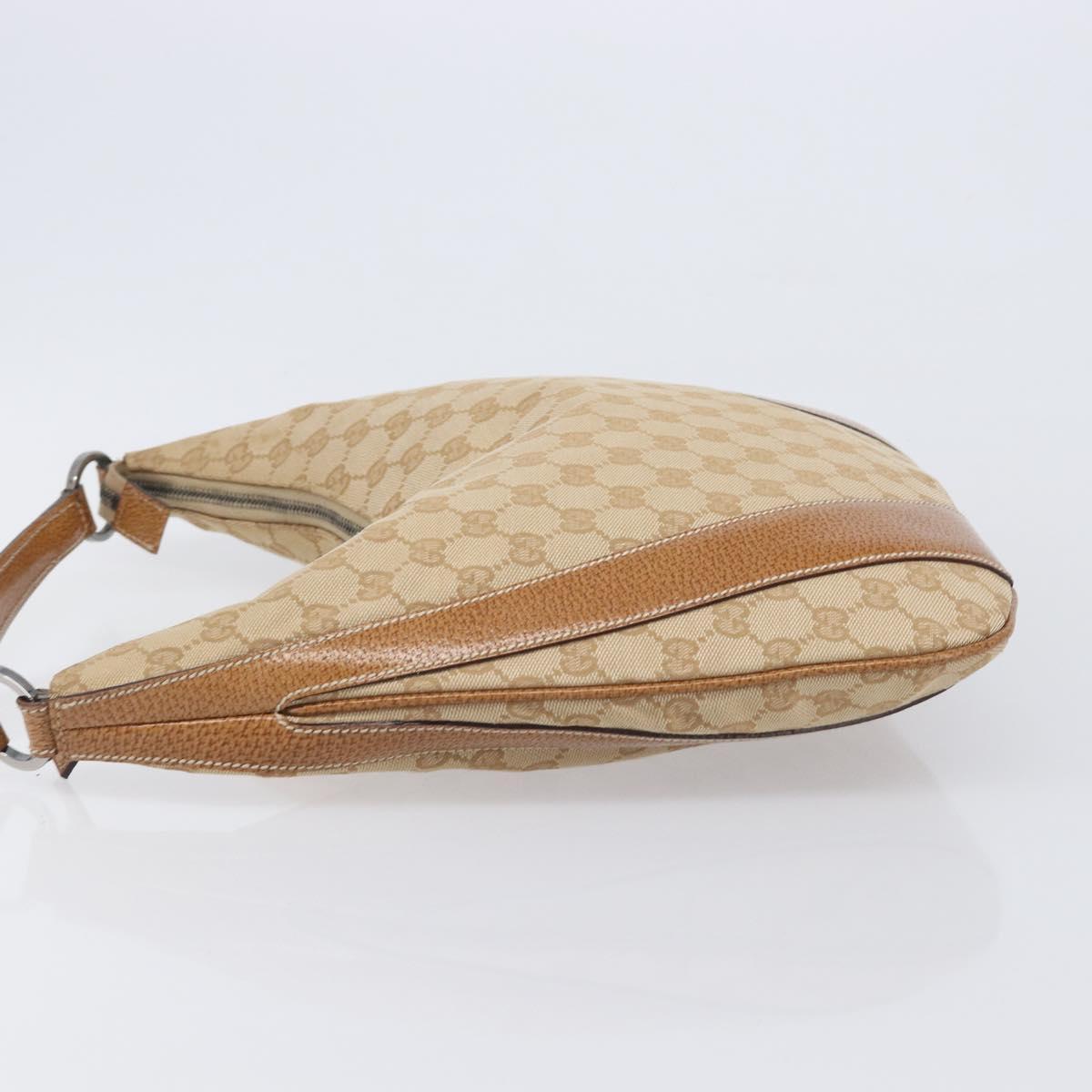 LOUIS VUITTON GG Canvas Shoulder Bag Beige Silver 124357 LV Auth 207700A