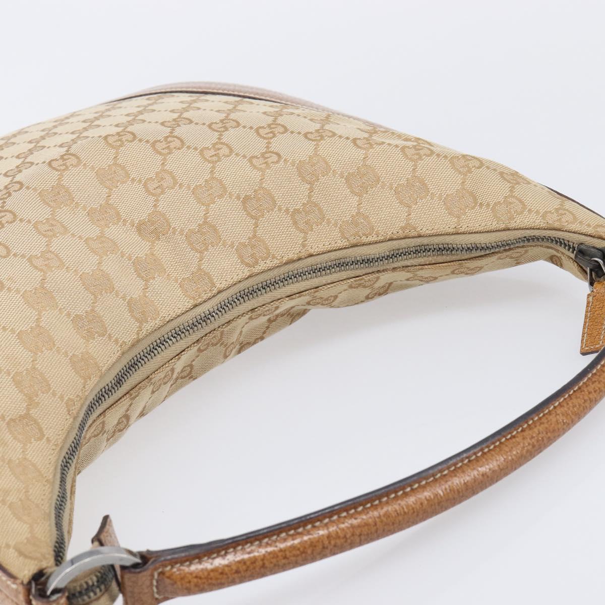 LOUIS VUITTON GG Canvas Shoulder Bag Beige Silver 124357 LV Auth 207700A