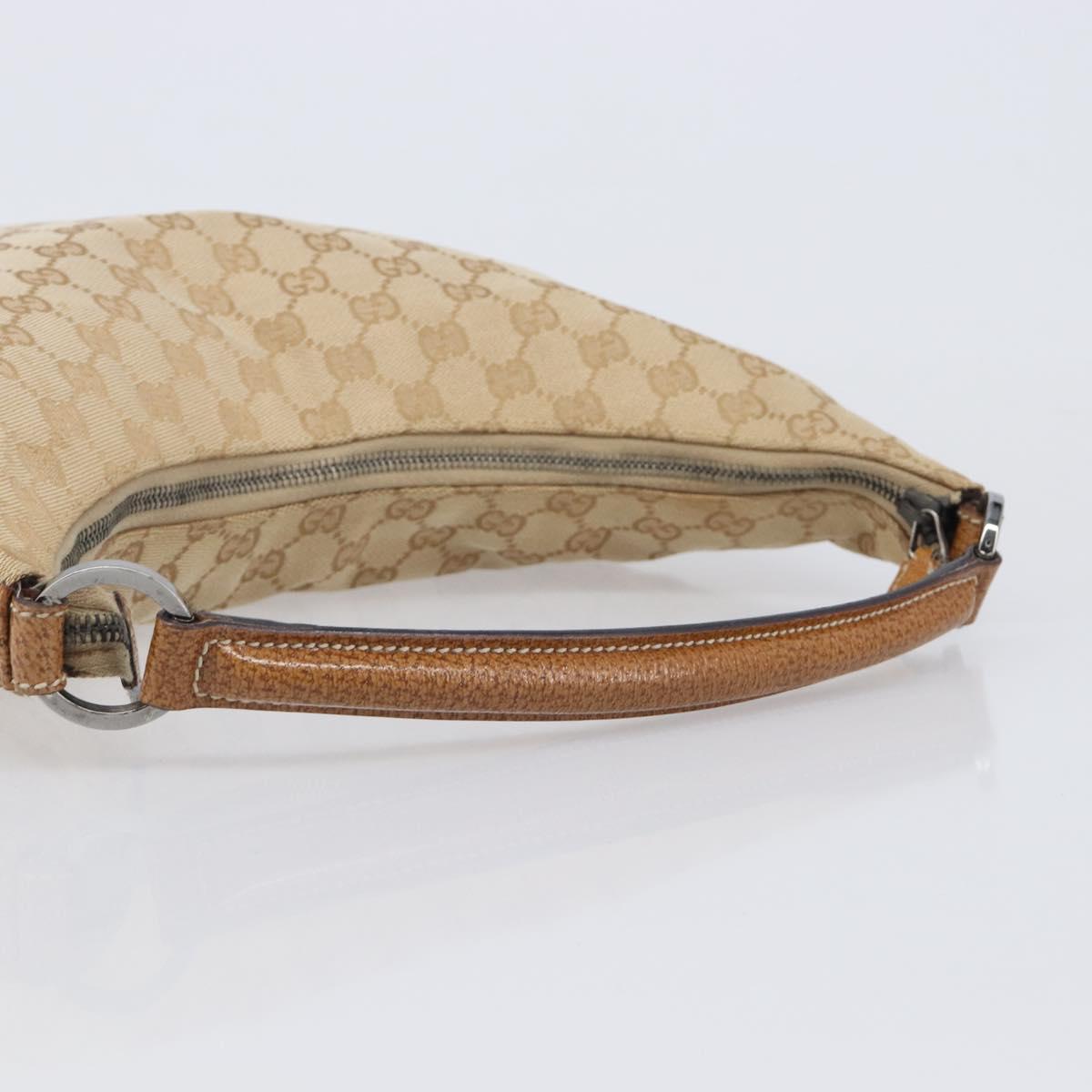 LOUIS VUITTON GG Canvas Shoulder Bag Beige Silver 124357 LV Auth 207700A