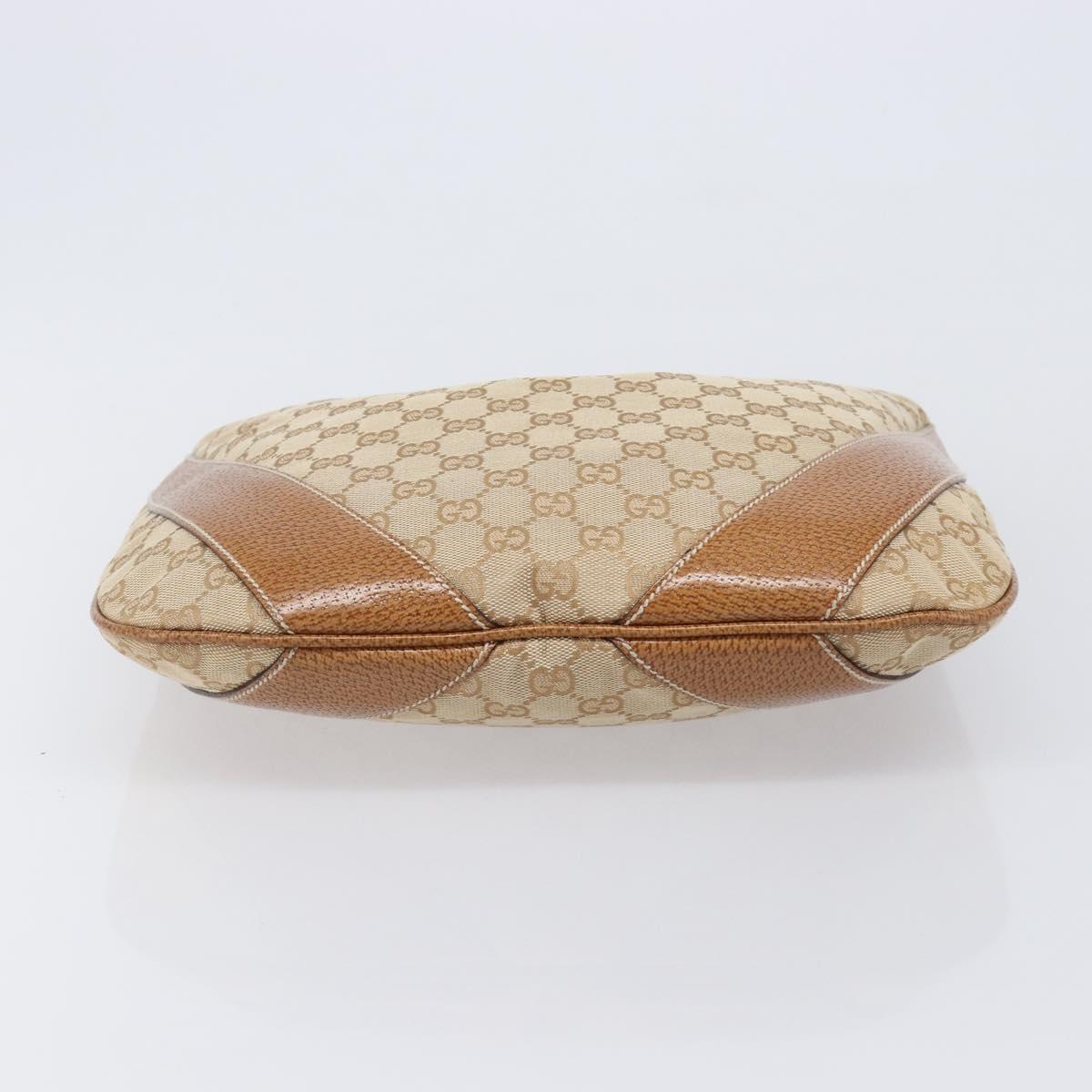 LOUIS VUITTON GG Canvas Shoulder Bag Beige Silver 124357 LV Auth 207700A