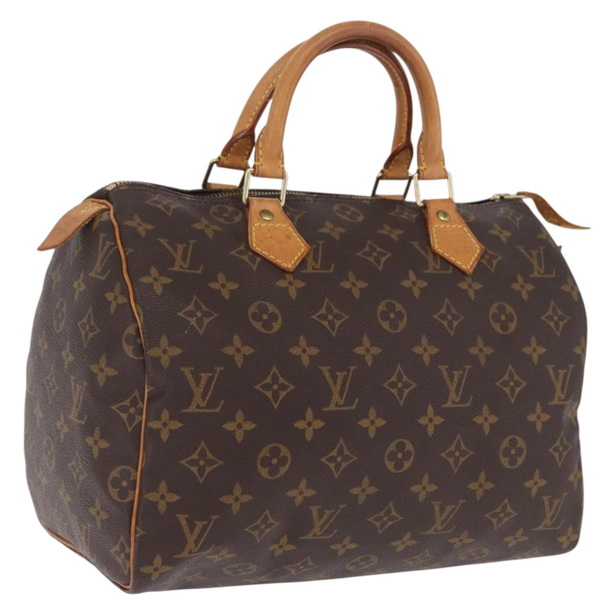LOUIS VUITTON Monogram Speedy 30 Hand Bag M41526 LV Auth 207701A