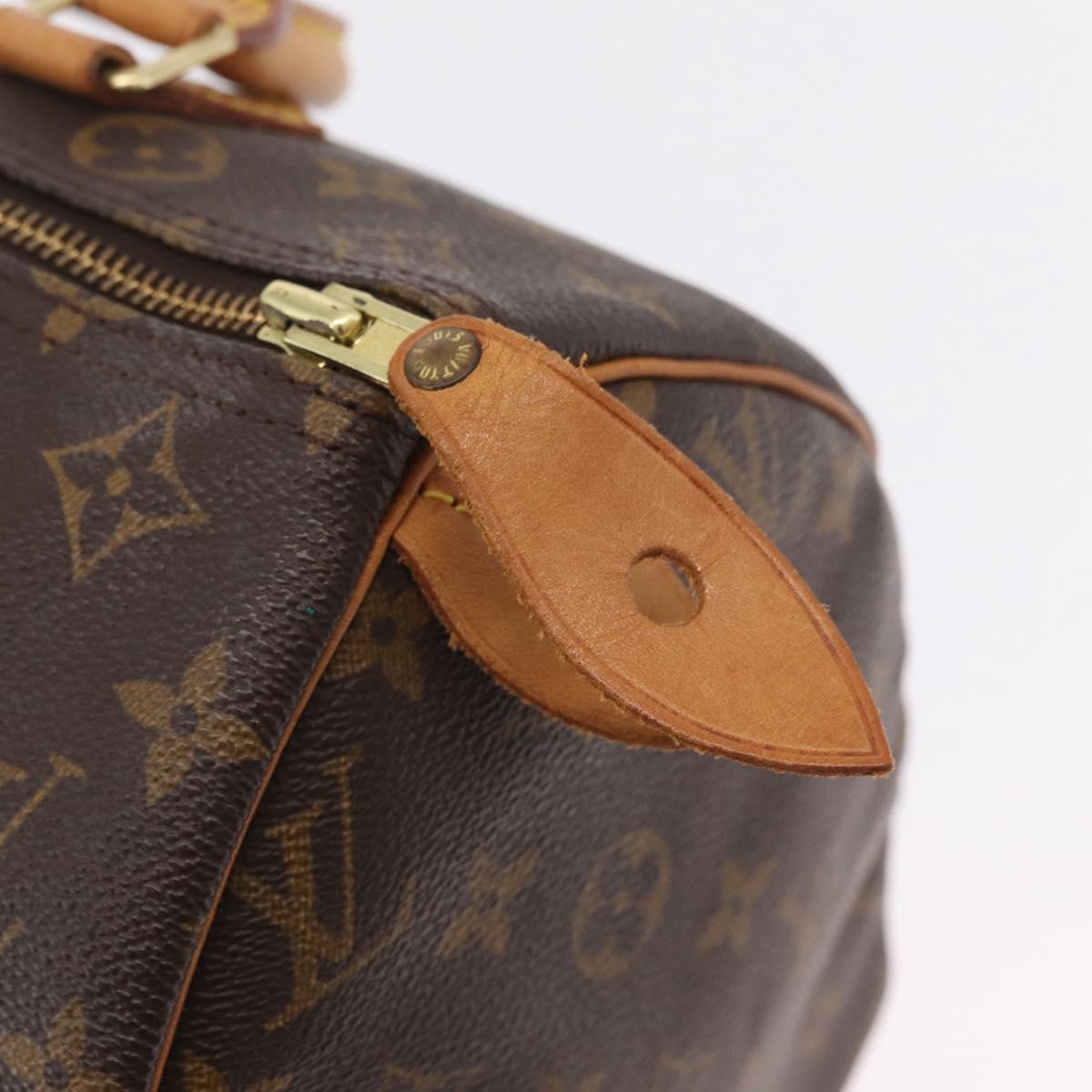 LOUIS VUITTON Monogram Speedy 30 Hand Bag M41526 LV Auth 207701A