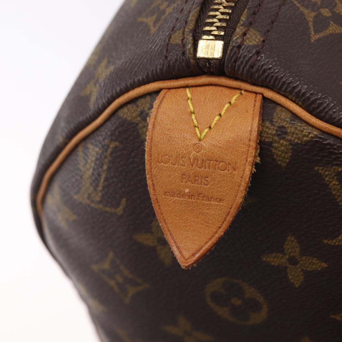 LOUIS VUITTON Monogram Speedy 30 Hand Bag M41526 LV Auth 207701A