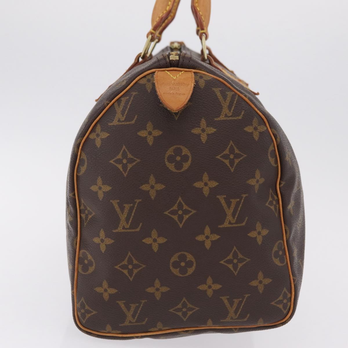 LOUIS VUITTON Monogram Speedy 30 Hand Bag M41526 LV Auth 207701A