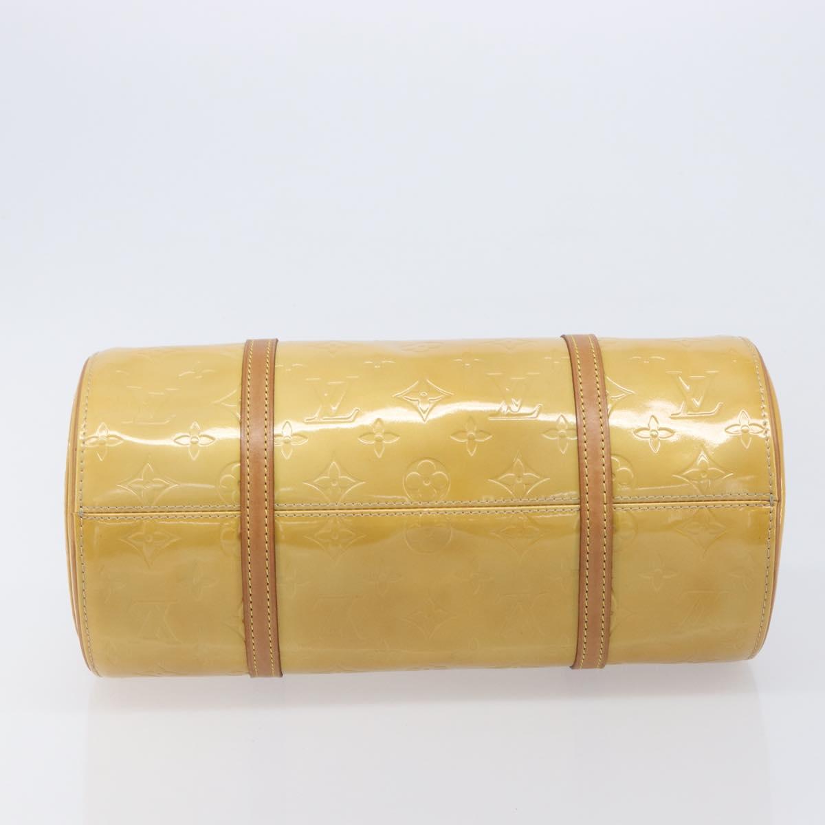 LOUIS VUITTON Monogram Vernis Bedford Hand Bag Beige M91006 LV Auth 207704A