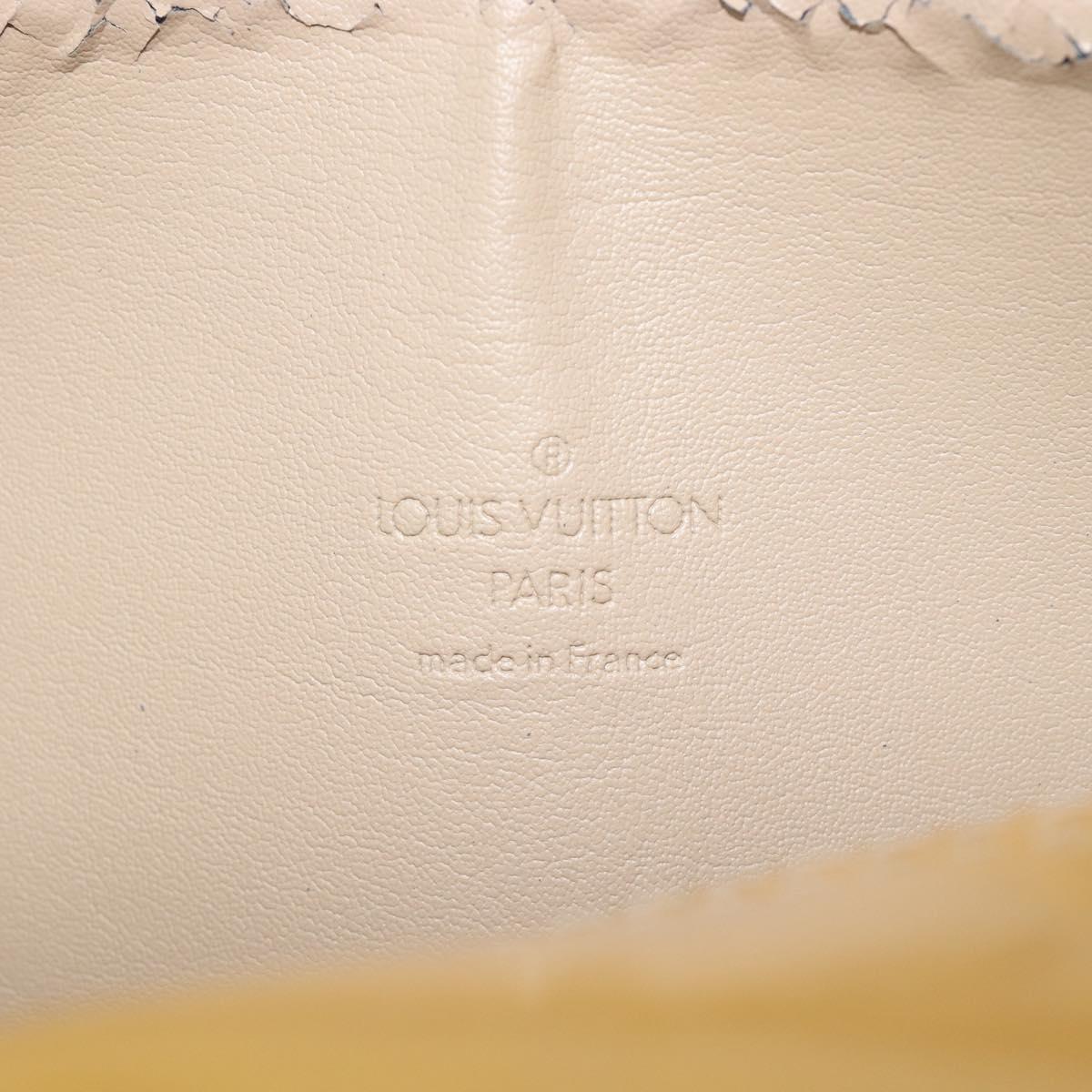 LOUIS VUITTON Monogram Vernis Bedford Hand Bag Beige M91006 LV Auth 207704A