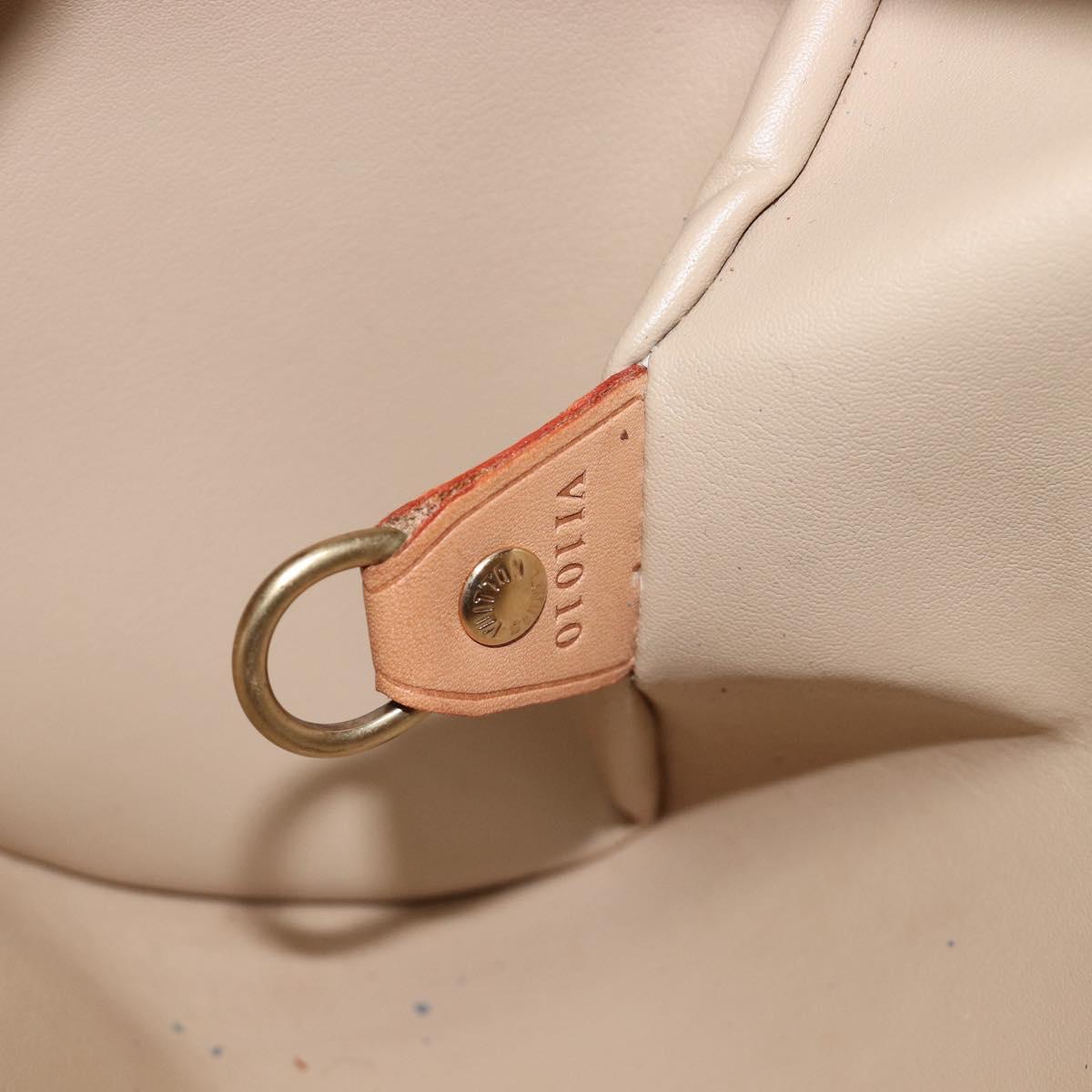 LOUIS VUITTON Monogram Vernis Bedford Hand Bag Beige M91006 LV Auth 207704A