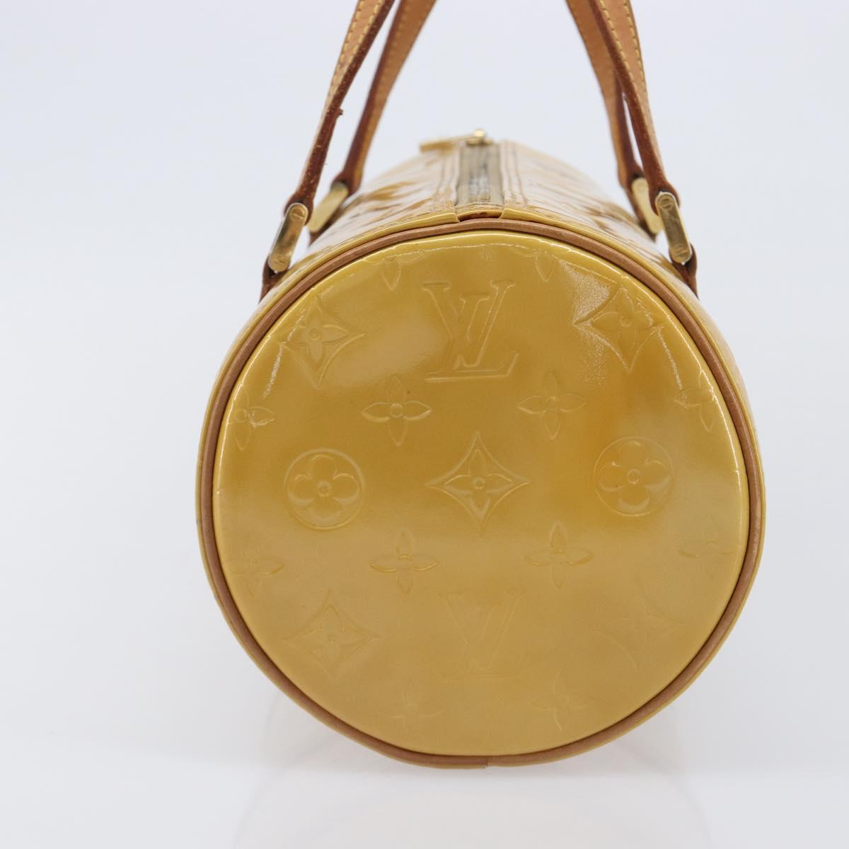 LOUIS VUITTON Monogram Vernis Bedford Hand Bag Beige M91006 LV Auth 207704A