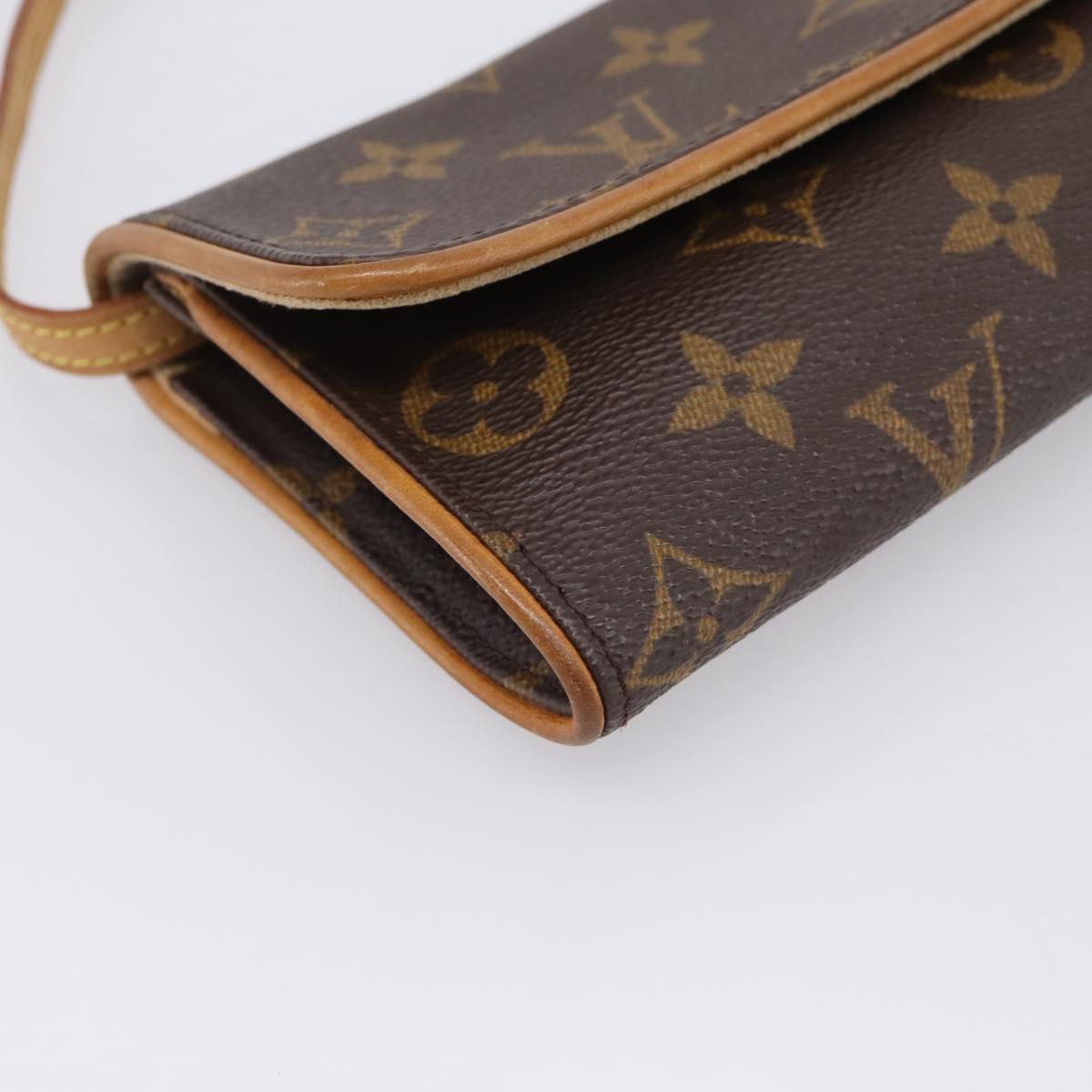 LOUIS VUITTON Monogram Pochette Twin PM Shoulder Bag M51854 LV Auth 207705