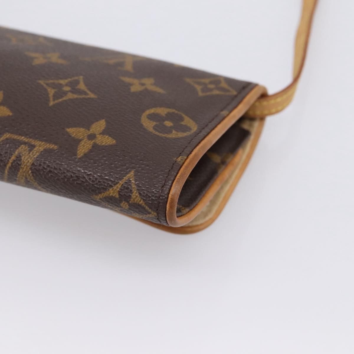 LOUIS VUITTON Monogram Pochette Twin PM Shoulder Bag M51854 LV Auth 207705