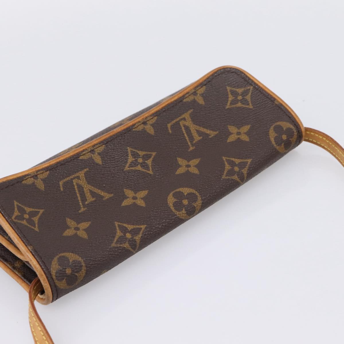LOUIS VUITTON Monogram Pochette Twin PM Shoulder Bag M51854 LV Auth 207705