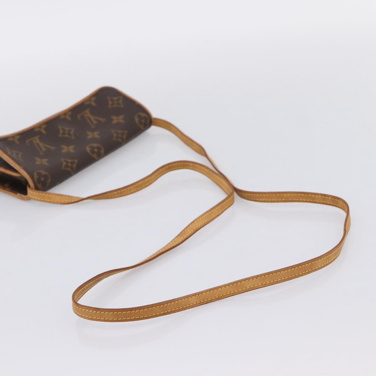 LOUIS VUITTON Monogram Pochette Twin PM Shoulder Bag M51854 LV Auth 207705