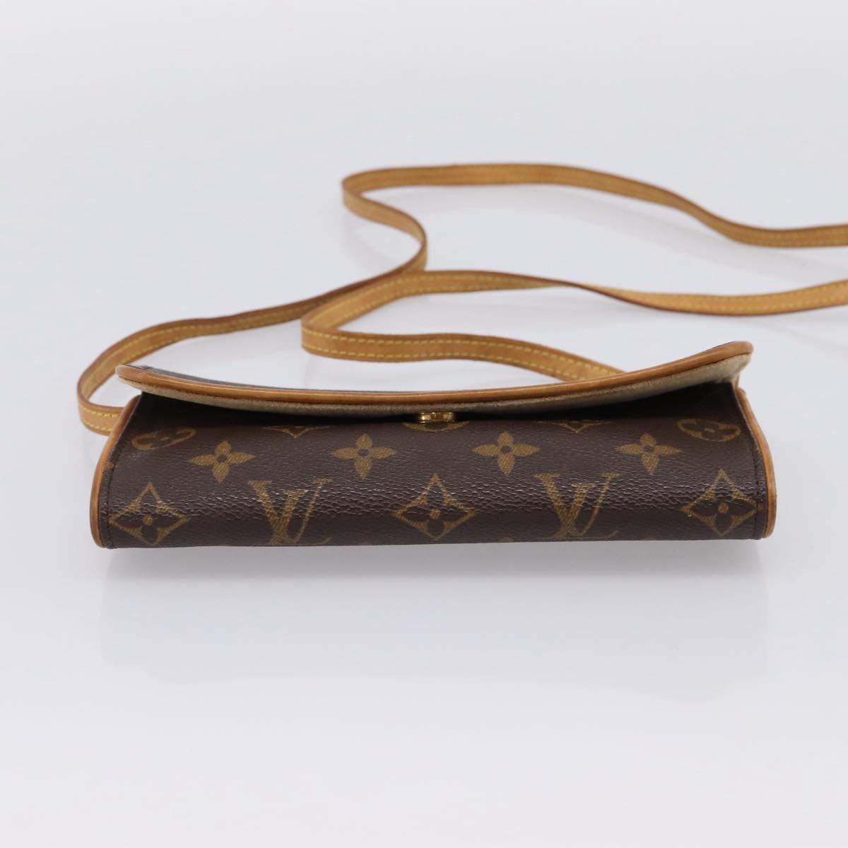 LOUIS VUITTON Monogram Pochette Twin PM Shoulder Bag M51854 LV Auth 207705