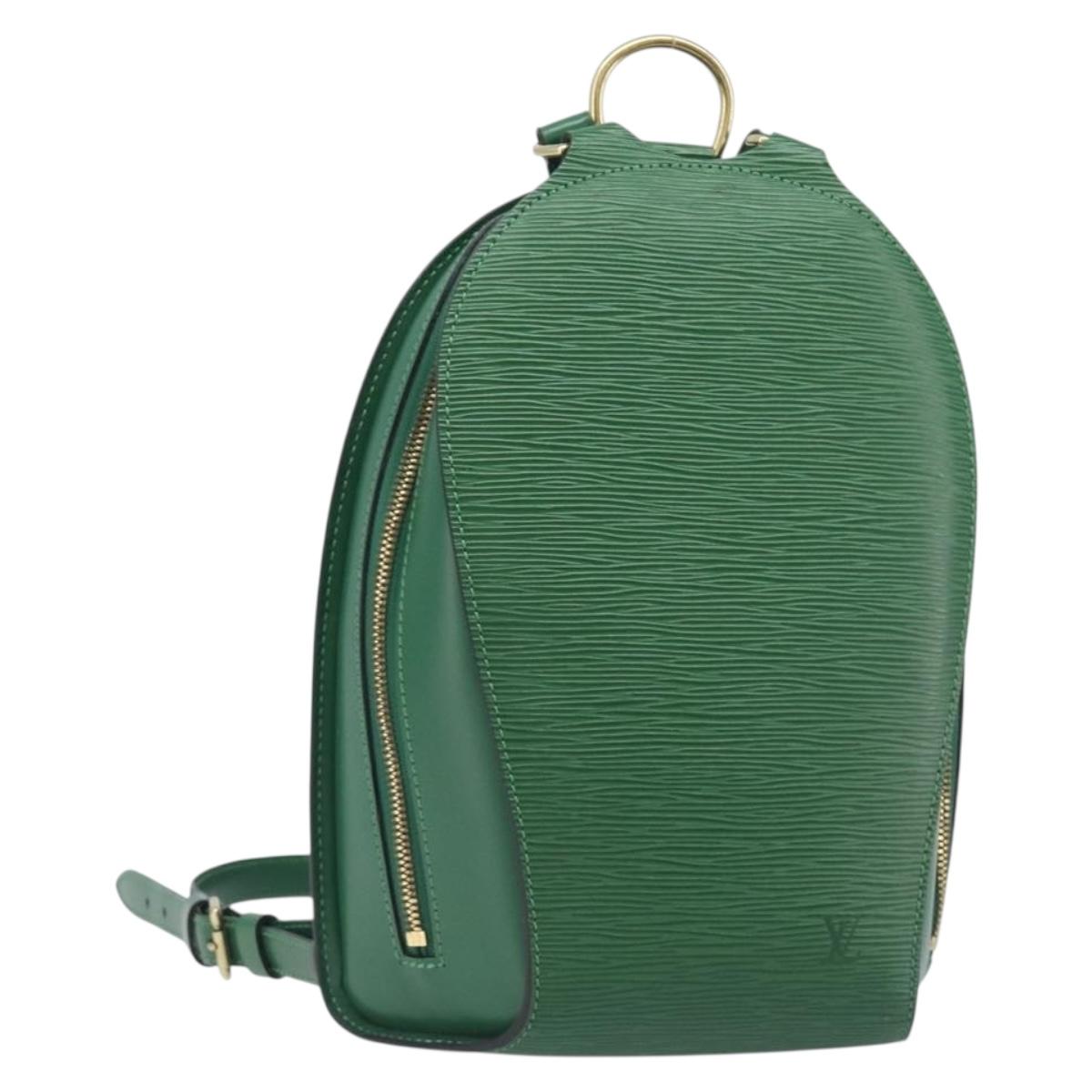 LOUIS VUITTON Epi Mabillon Backpack Green M52234 LV Auth 207709