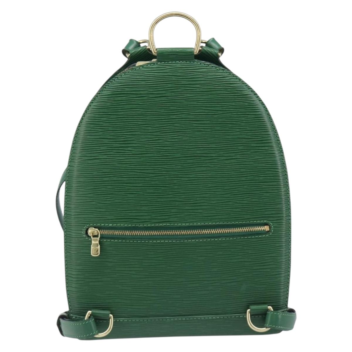 LOUIS VUITTON Epi Mabillon Backpack Green M52234 LV Auth 207709