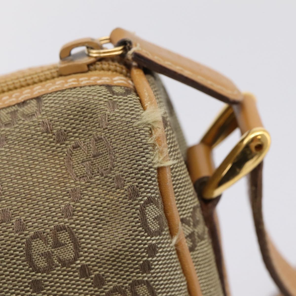 GUCCI GG Canvas Shoulder Bag Beige Gold Tone 007 290 4 0209 0 Auth 207728