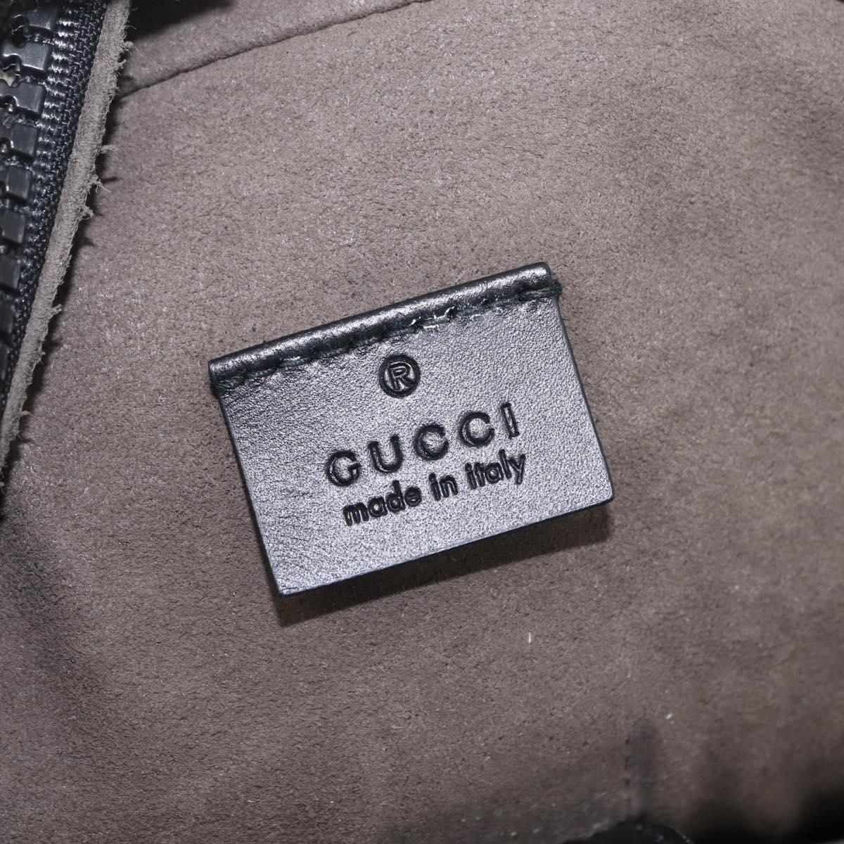 GUCCI GG Supreme Backpack PVC Beige Silver 406370 Auth 207738