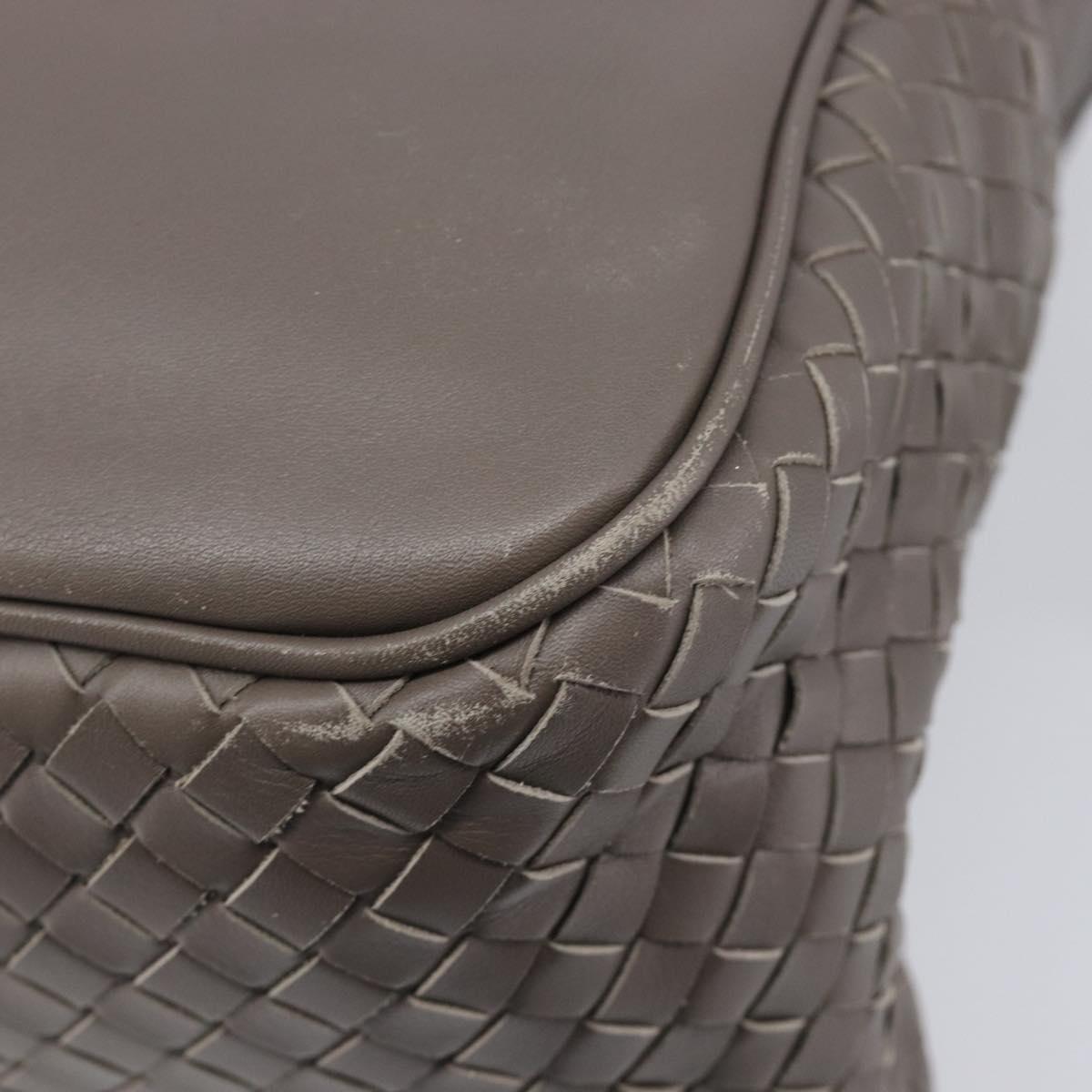 Bottega Veneta INTRECCIATO Business Bag Leather 2way Gray Auth 207753A