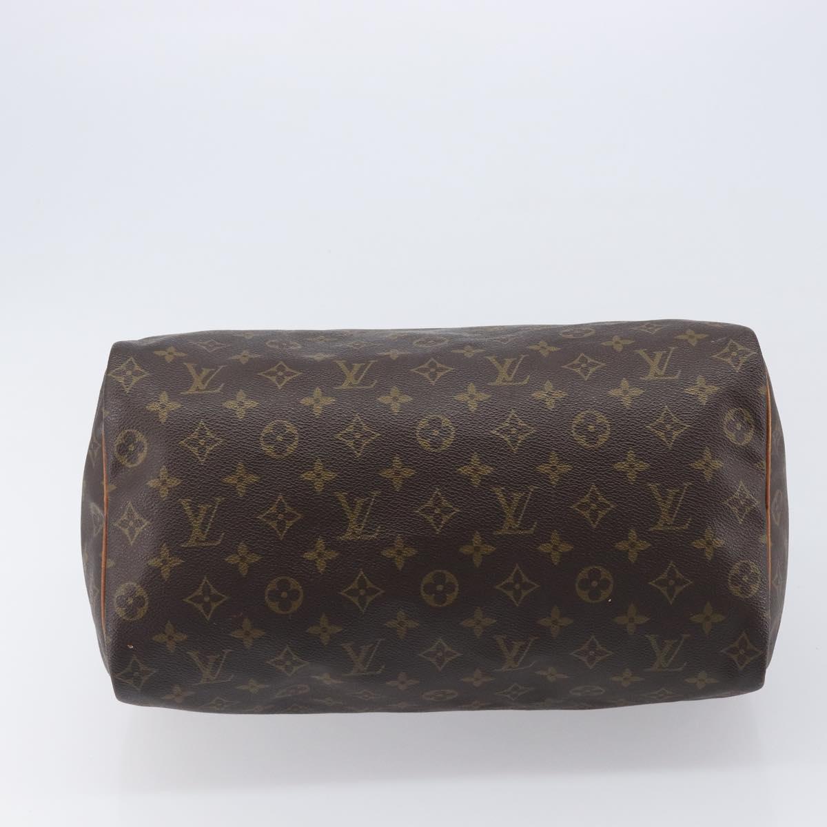 LOUIS VUITTON Monogram Speedy 35 Hand Bag M41524 LV Auth 207755