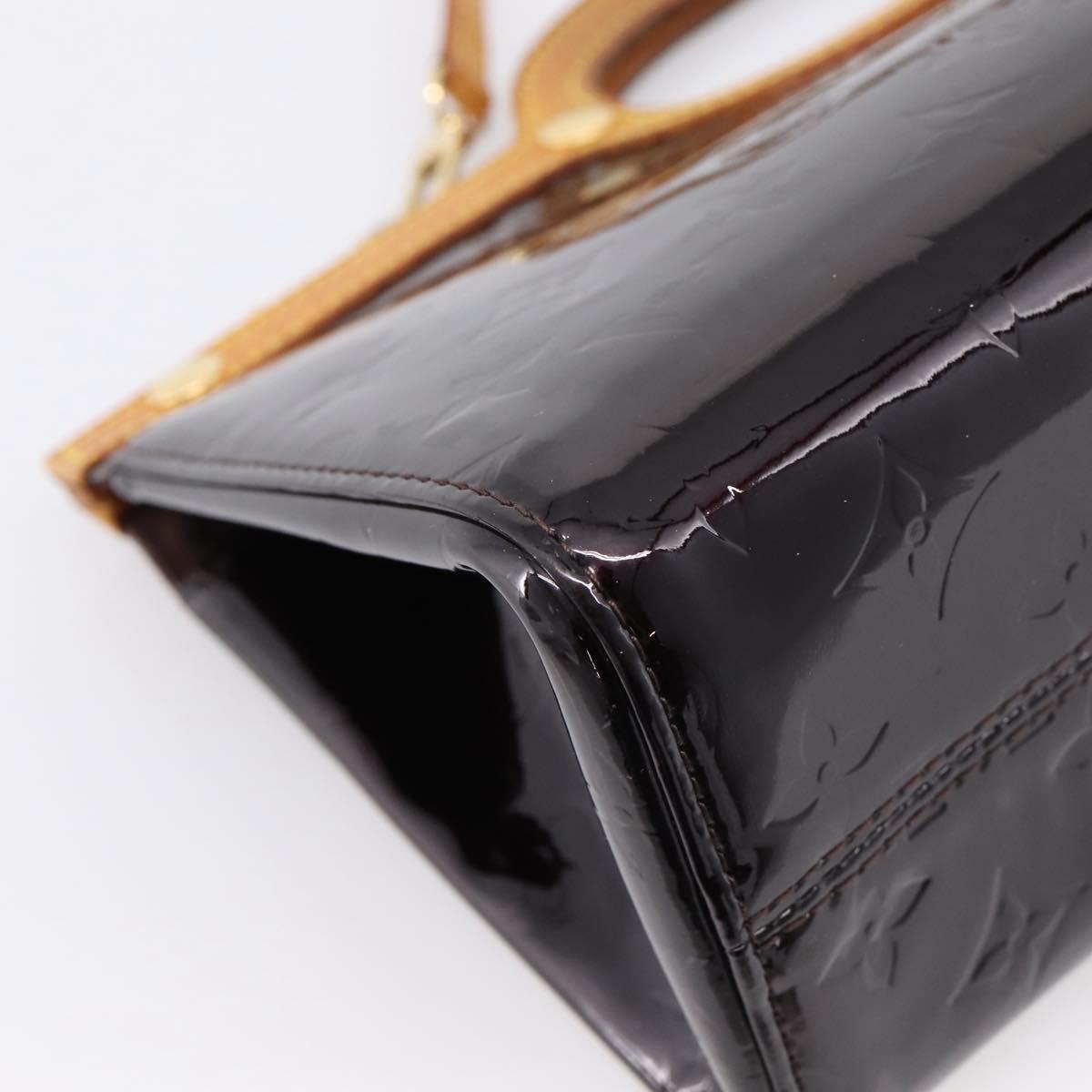 LOUIS VUITTON Monogram Vernis Roxbury Drive Bag Amarante M91995 LV Auth 207758A