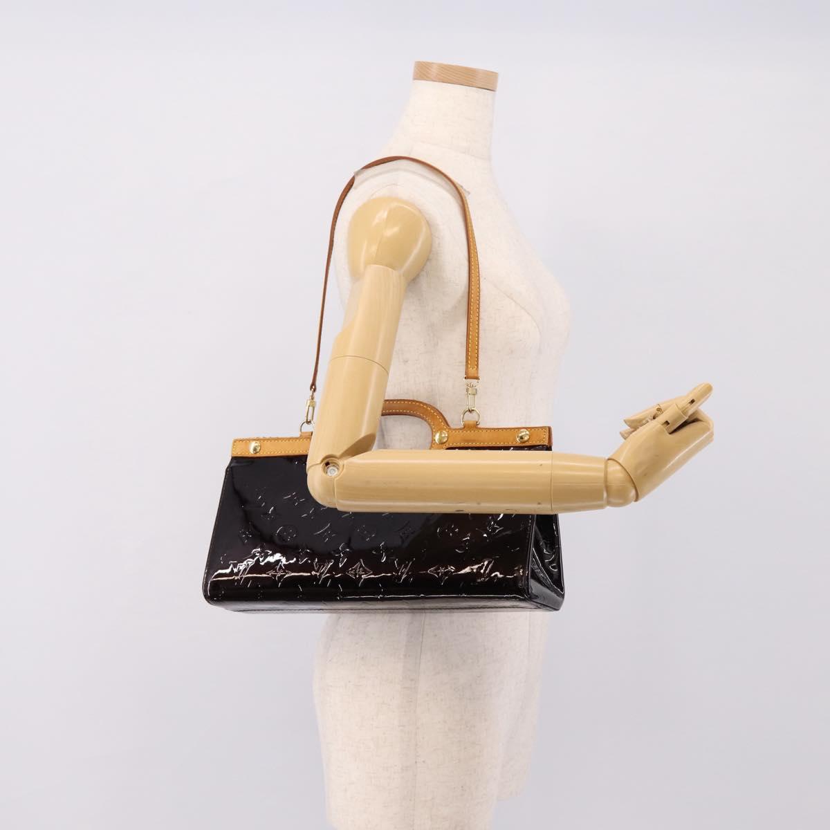 LOUIS VUITTON Monogram Vernis Roxbury Drive Bag Amarante M91995 LV Auth 207758A