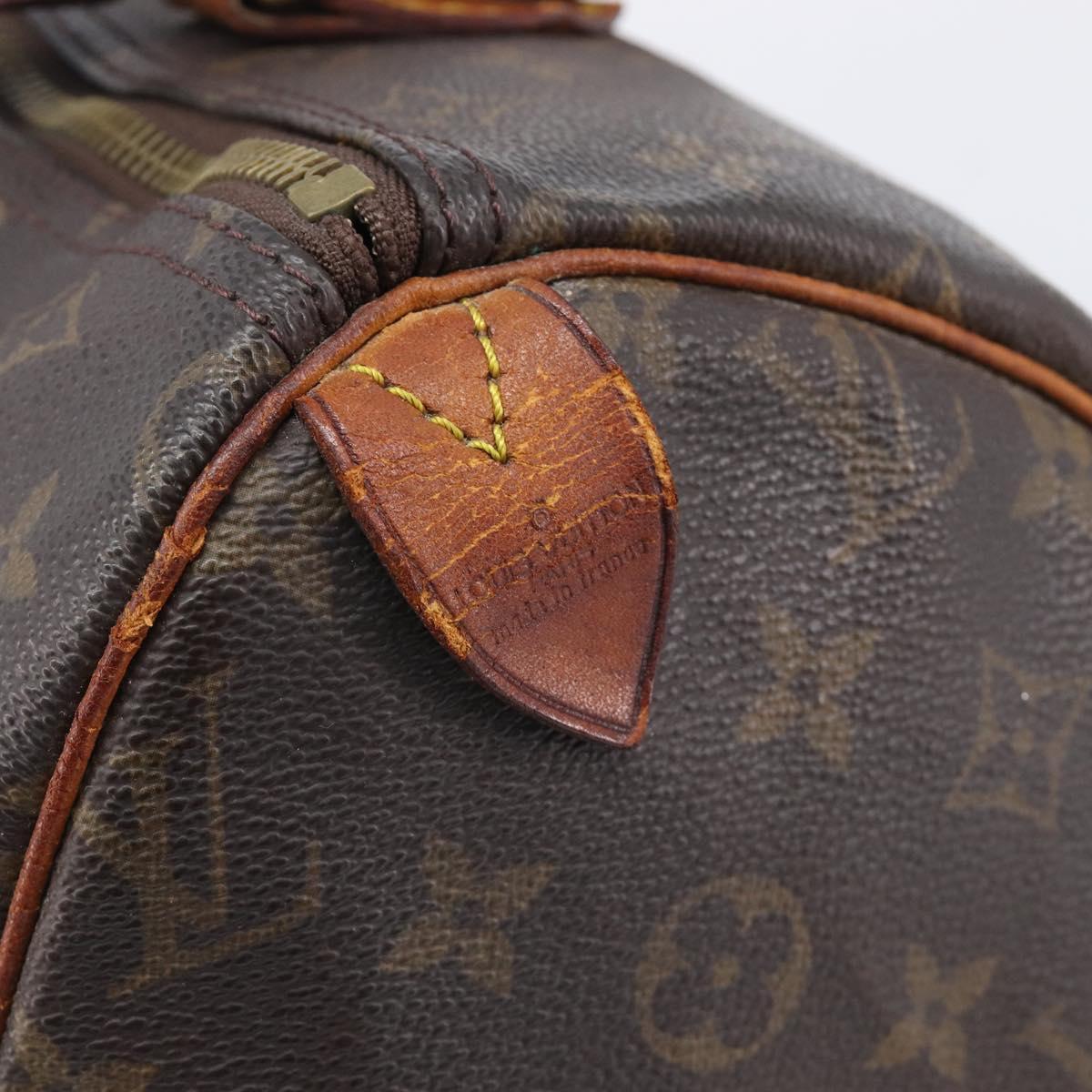 LOUIS VUITTON Monogram Speedy 30 Hand Bag M41526 LV Auth 207759