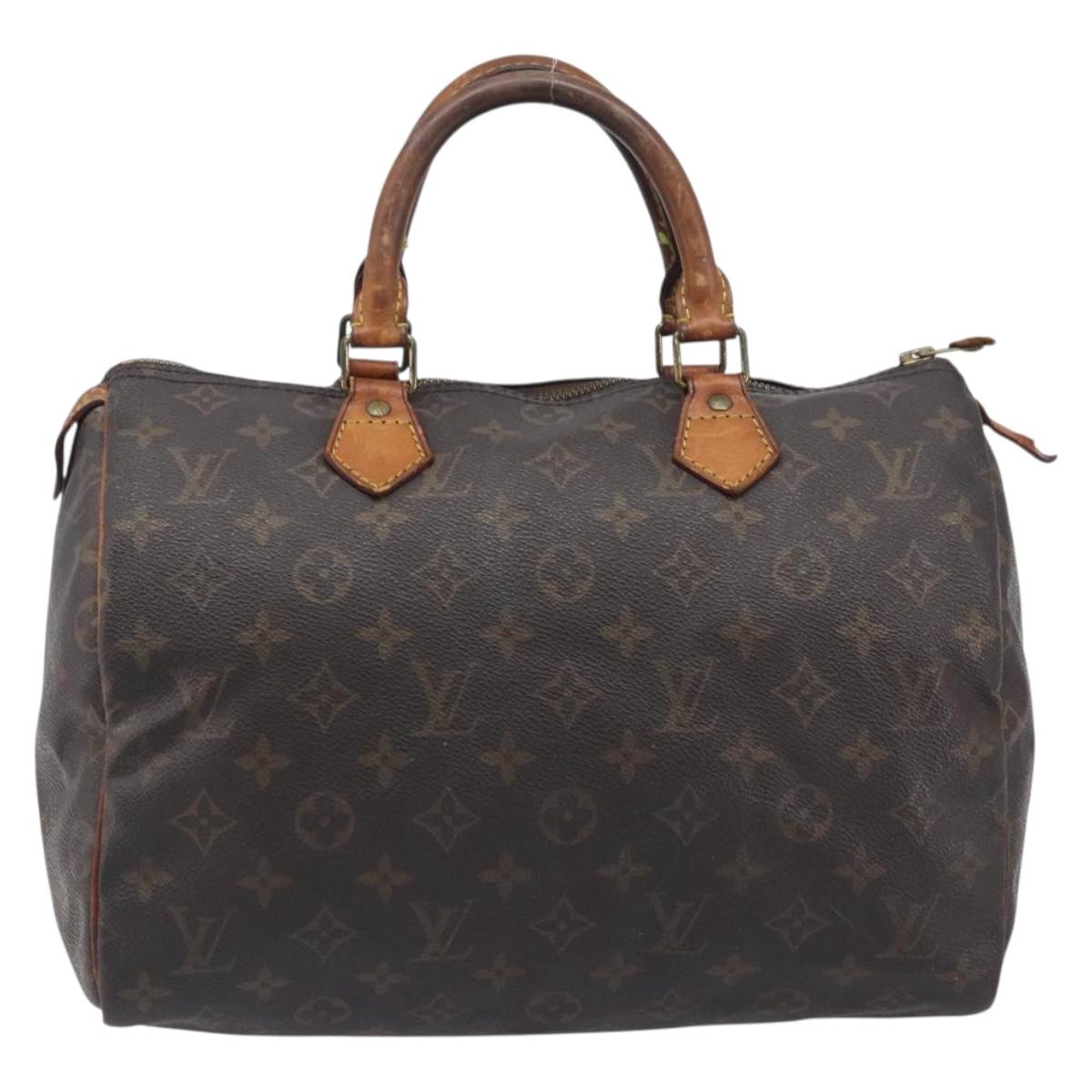 LOUIS VUITTON Monogram Speedy 30 Hand Bag M41526 LV Auth 207759