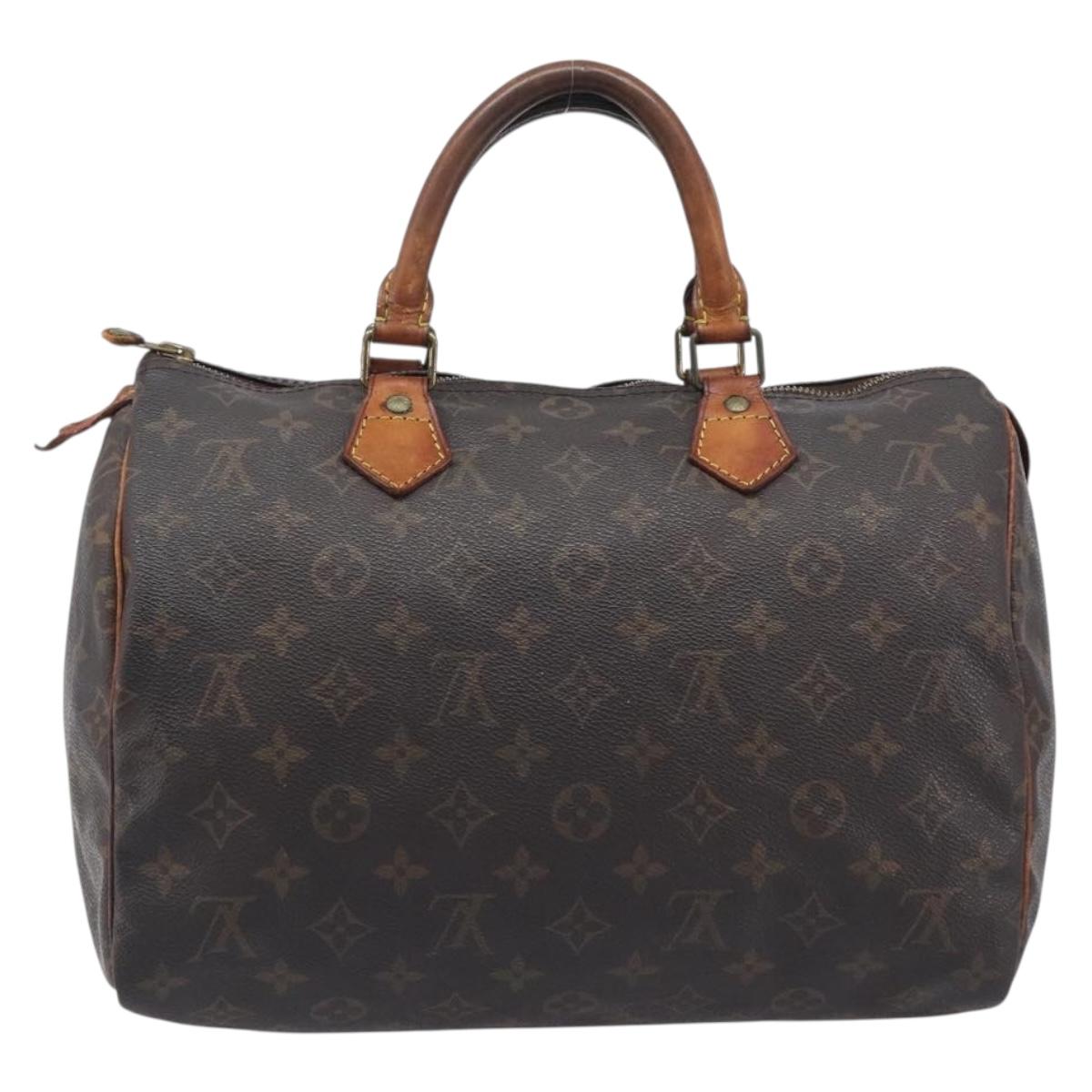 LOUIS VUITTON Monogram Speedy 30 Hand Bag M41526 LV Auth 207759