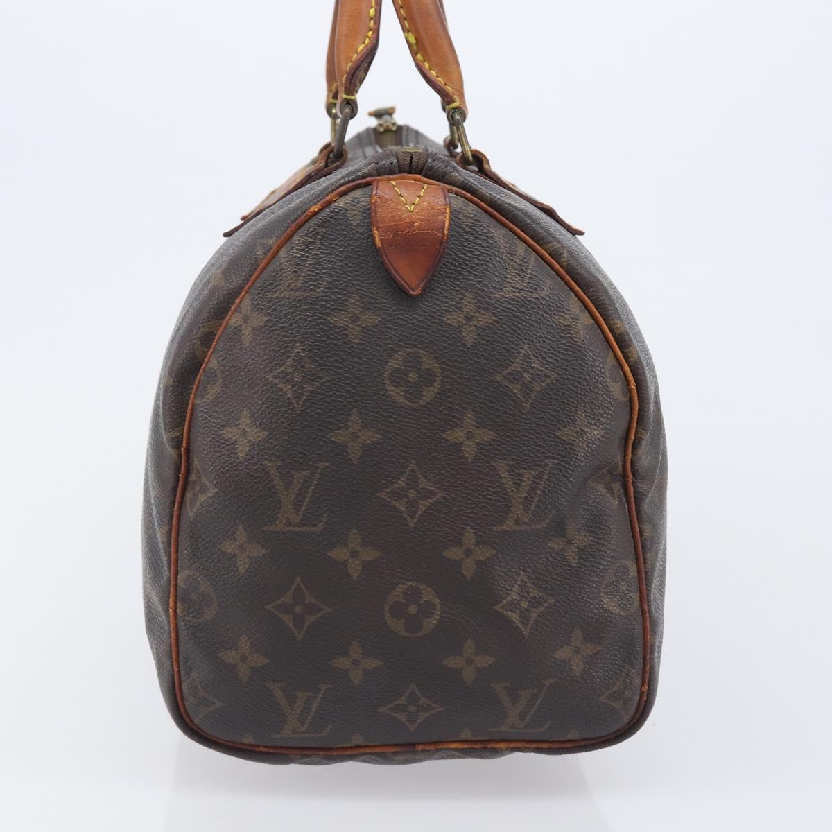 LOUIS VUITTON Monogram Speedy 30 Hand Bag M41526 LV Auth 207759
