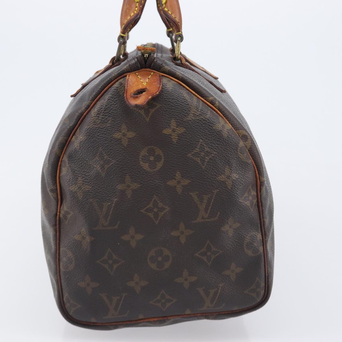 LOUIS VUITTON Monogram Speedy 30 Hand Bag M41526 LV Auth 207759
