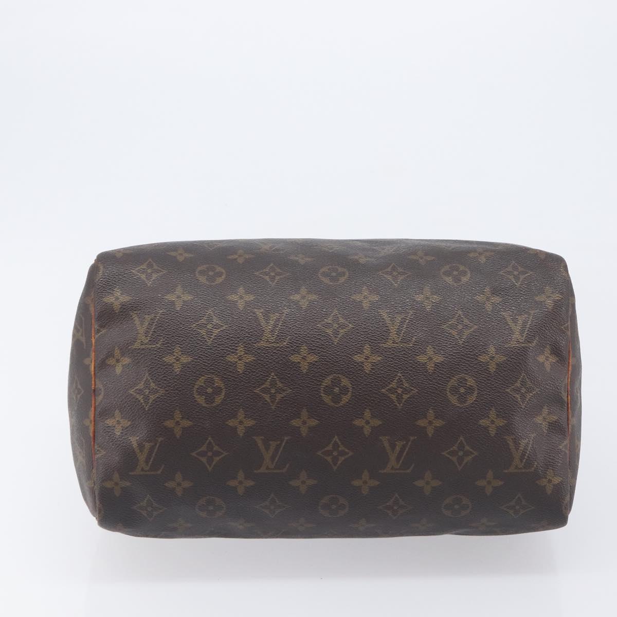 LOUIS VUITTON Monogram Speedy 30 Hand Bag M41526 LV Auth 207759