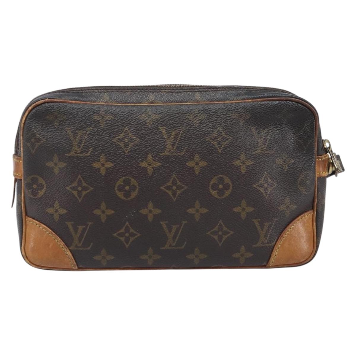 LOUIS VUITTON Monogram Marly Dragonne GM Clutch Bag M51825 LV Auth 207764