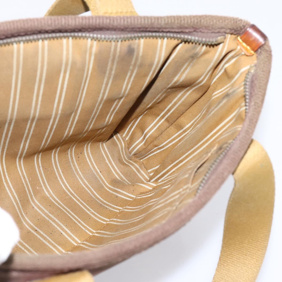 LOUIS VUITTON Antigua Cabas PM Hand Bag Canvas Brown M40089 LV Auth 207775
