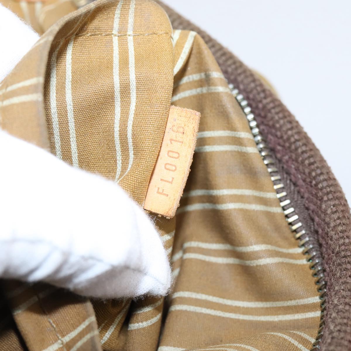 LOUIS VUITTON Antigua Cabas PM Hand Bag Canvas Brown M40089 LV Auth 207775