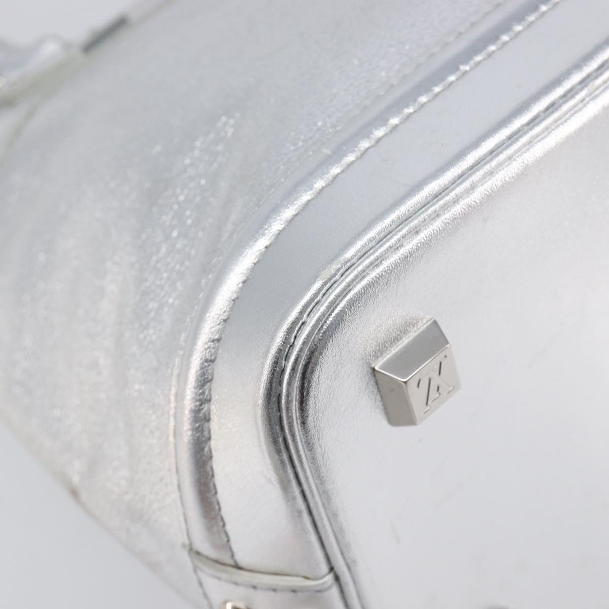 LOUIS VUITTON Suhari Lockit PM Hand Bag Silver M95541 LV Auth 207778V