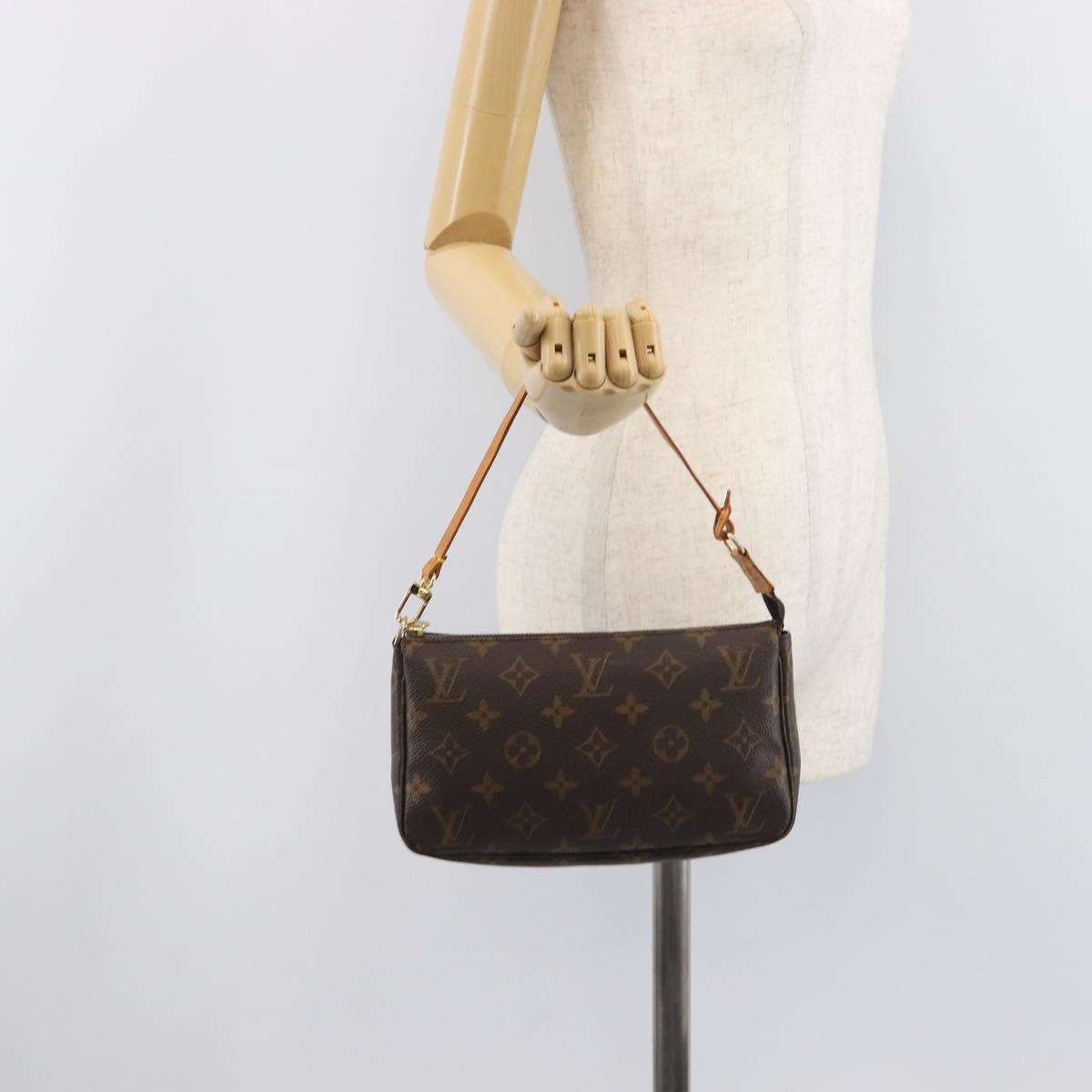 LOUIS VUITTON Monogram Pochette Accessoires Pouch M51980 LV Auth 207784A