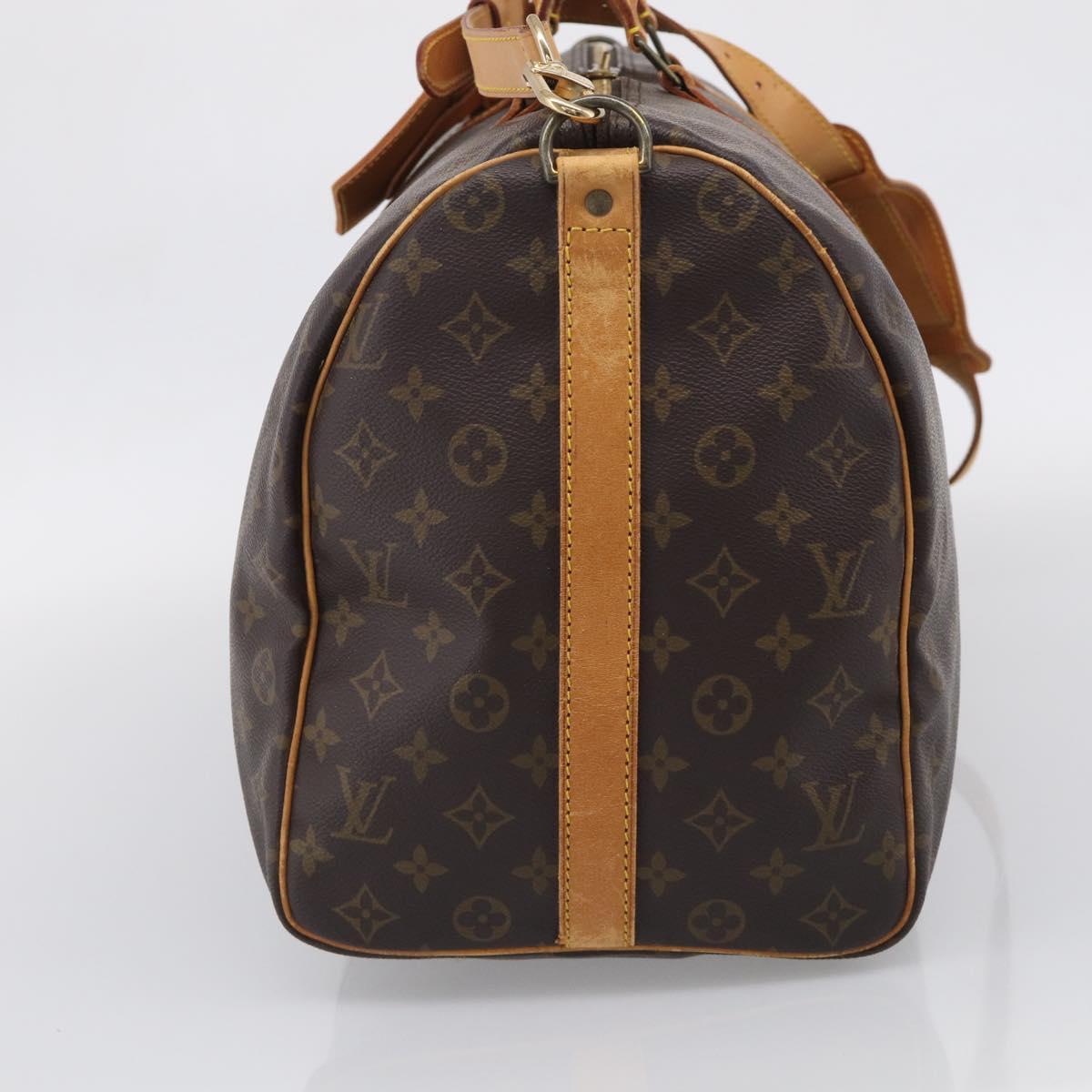LOUIS VUITTON Monogram Keepall Bandouliere 50 Boston Bag M41416 LV Auth 207786A