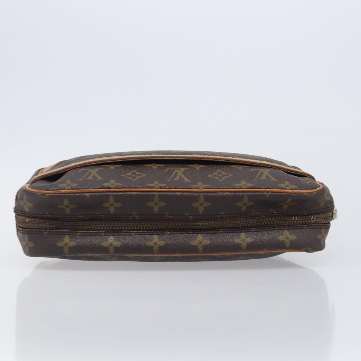 LOUIS VUITTON Monogram Compiegne 28 Clutch Bag M51845 LV Auth 207790