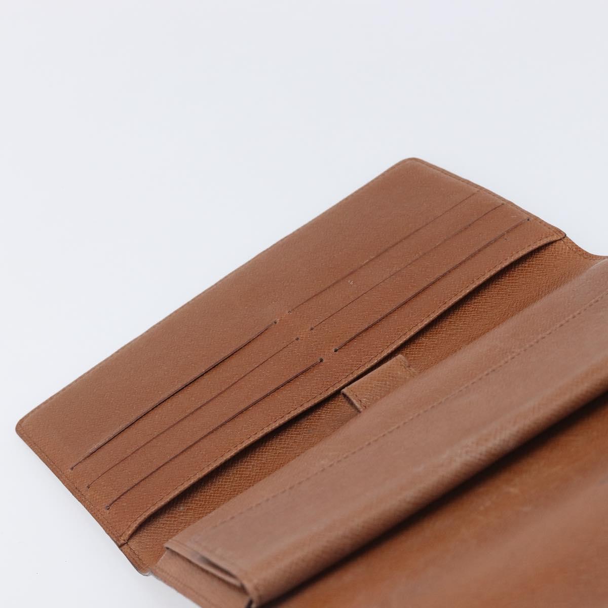 LOUIS VUITTON Monogram Portefeuille International Long Wallet M61217 Auth 207799