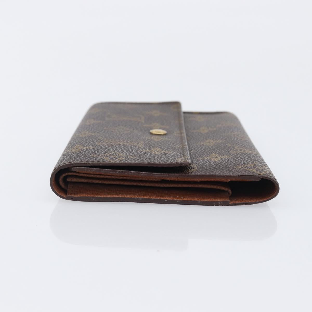 LOUIS VUITTON Monogram Portefeuille International Long Wallet M61217 Auth 207799