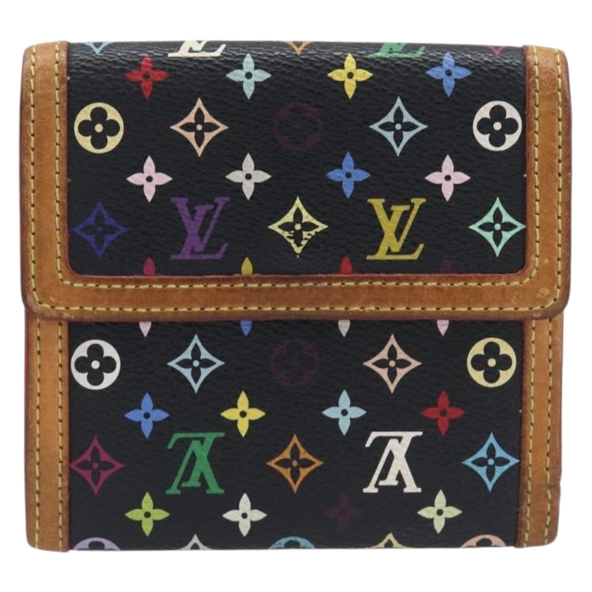 LOUIS VUITTON Multicolor Porte Monnaie Bier Cartes Credit M92984 Auth 207800