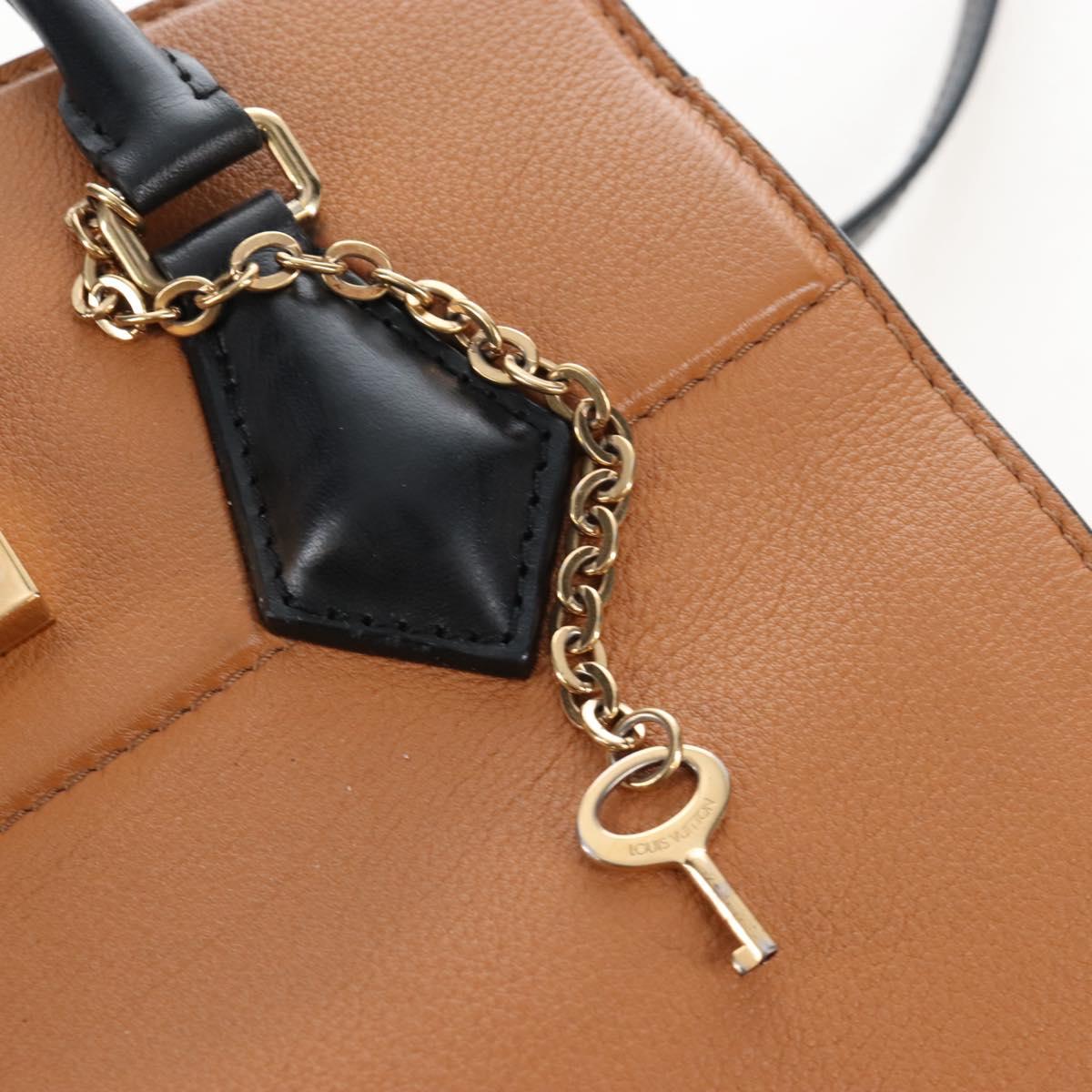 LOUIS VUITTON Cool Marly PM Hand Bag Leather Beige M51654 LV Auth 207821M