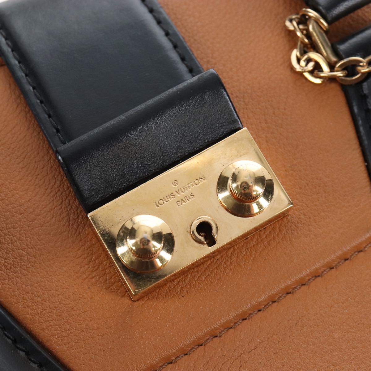 LOUIS VUITTON Cool Marly PM Hand Bag Leather Beige M51654 LV Auth 207821M